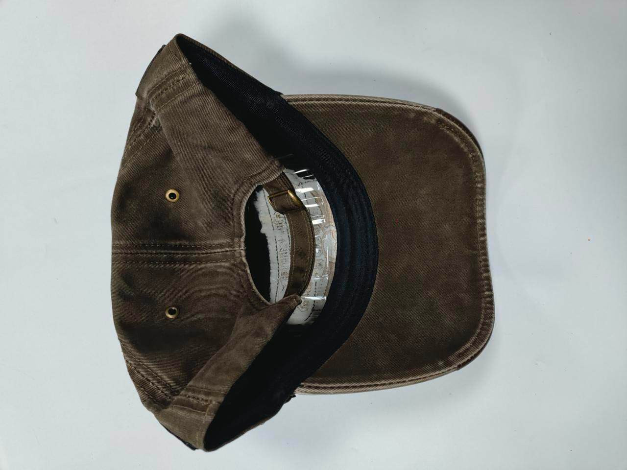 Vintage Leather Embroidered Cap - Old F*ckers Club 100% Bitter Lifetime Member