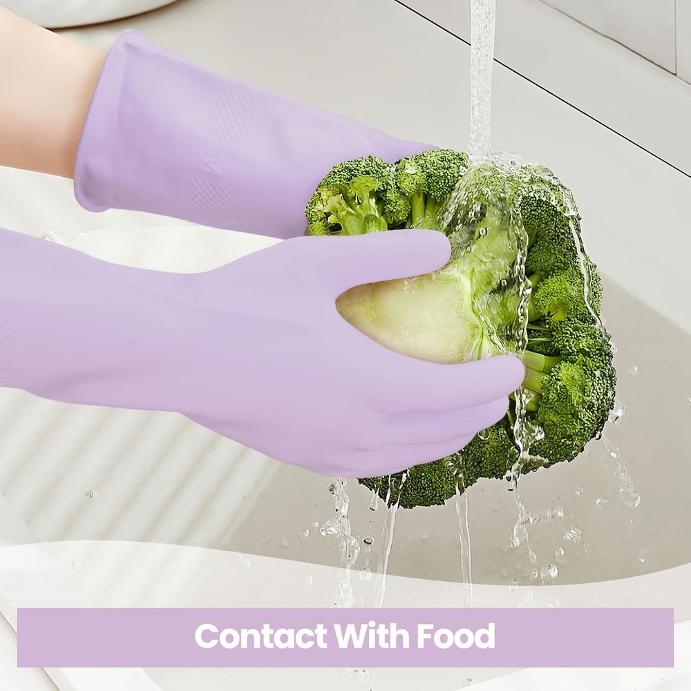 Reusable Dishwashing Cleaning Gloves Multi Pack