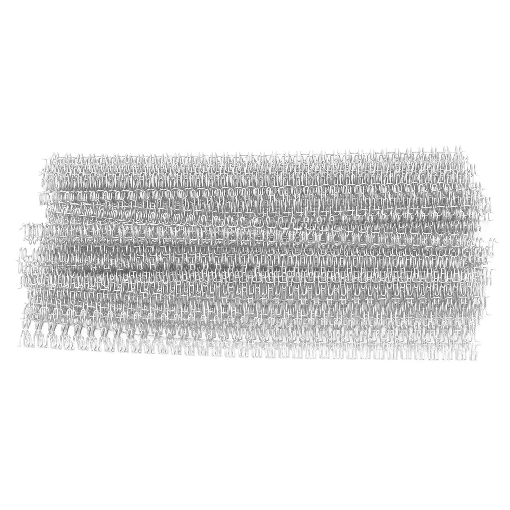 Silver 100x Double Loop Wire Binding Spine 20 Sheet Capacity 3:1 Pitch 34 Loop 6