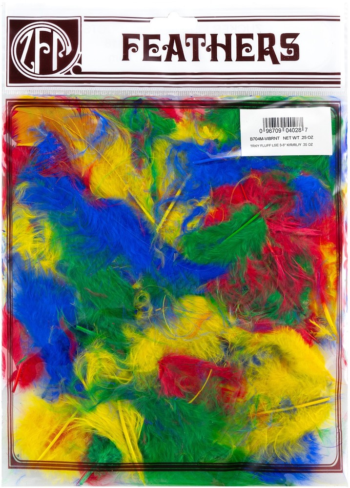 Zucker Marabou Feathers .25oz-Vibrant