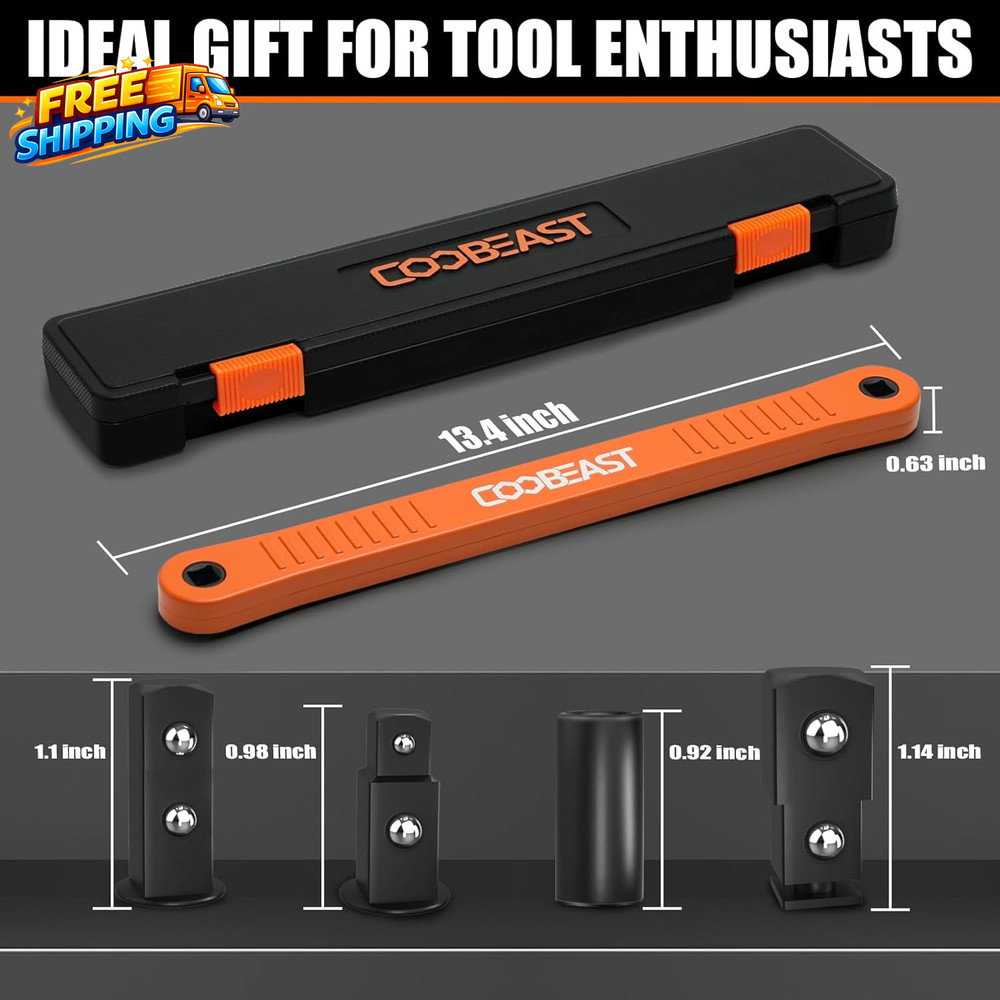 3/8 Inch Offset Extension Wrench Impact Ready Socket Wrench Extender Tool