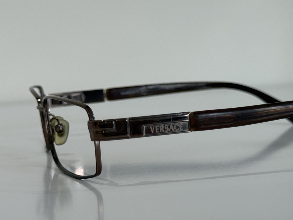 Versace MOD Square Bronze Brown Eyeglasses Frame Only 53-16-135