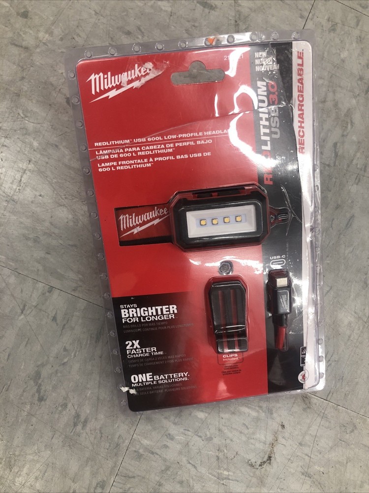 Milwaukee 2115-21 USB Rechargeable Low-Profile Headlamp