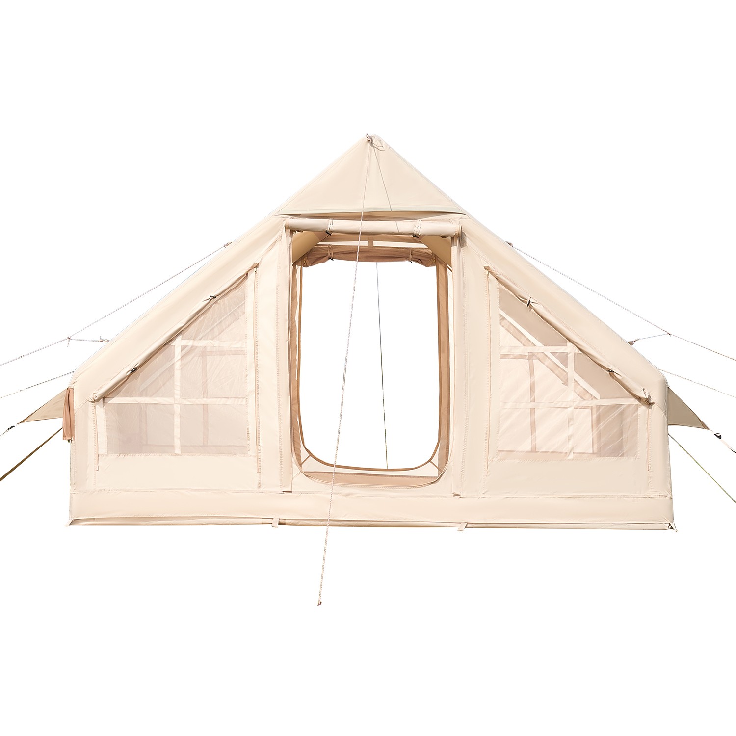 Inflatable Tents for 3-5 Person Camping Tent Blow Up Tent w/ Pump & Stove Jack