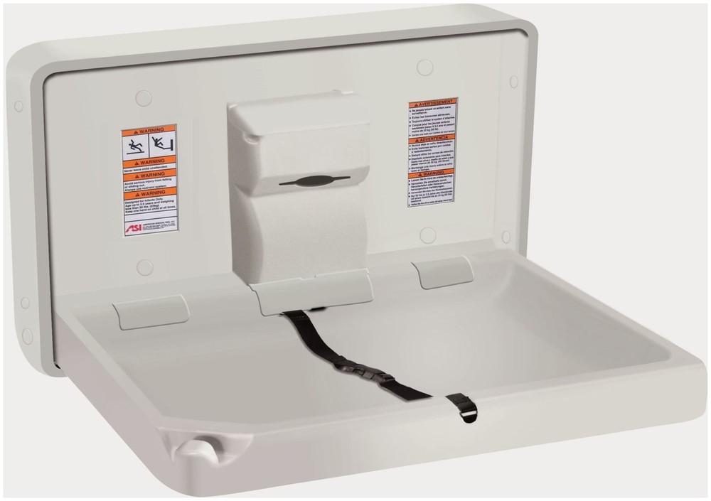 ASI 9014 Surface Mounted Baby Changing Station - Beige
