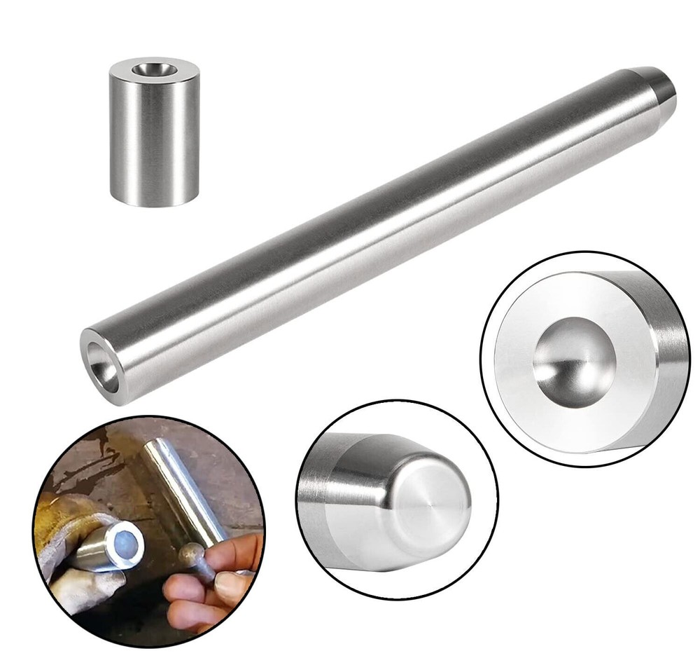 Blacksmith Rivet Heading/Bucking Dome Tools Set For Size 1/4" Shaft & 1/2" Head