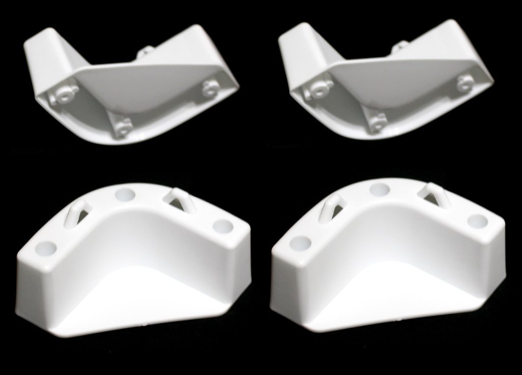 White BOAT MARINE COOLER MOUNTING BRACKETS FOR YETI IGLOO ENGLE COLEMAN (4 Pk)