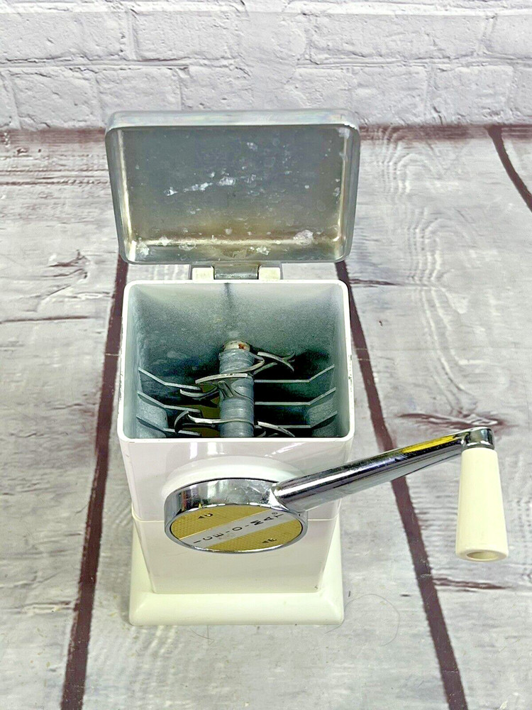 vintage 50's atomic Ice o matic ice crusher White