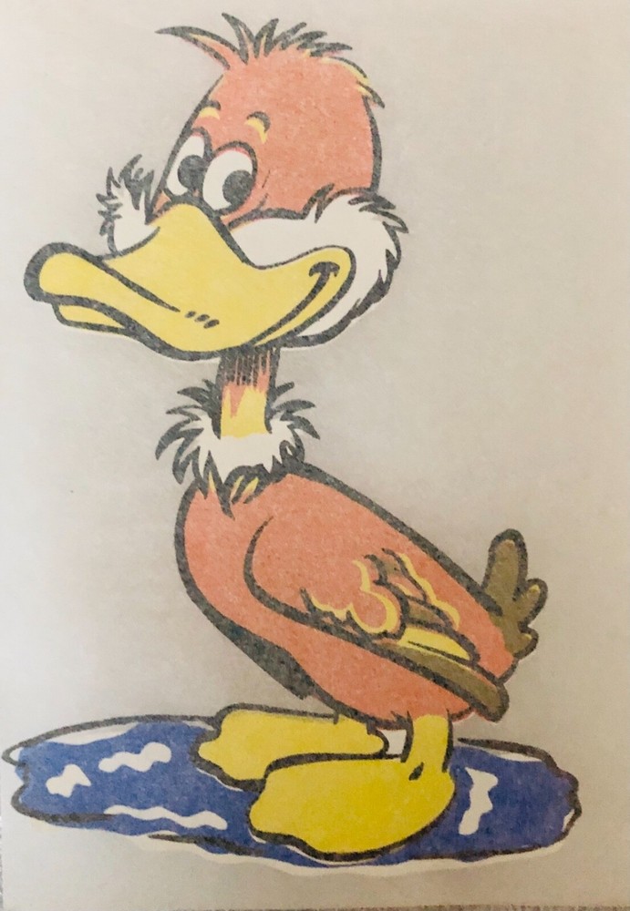 Original Vintage 1970’s Duck Iron On Transfer