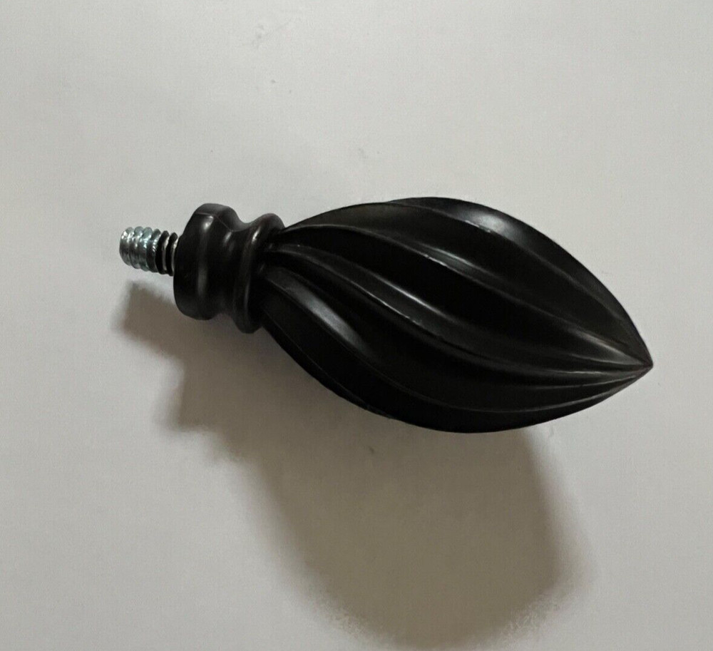 Vintage Black Lamp Finial