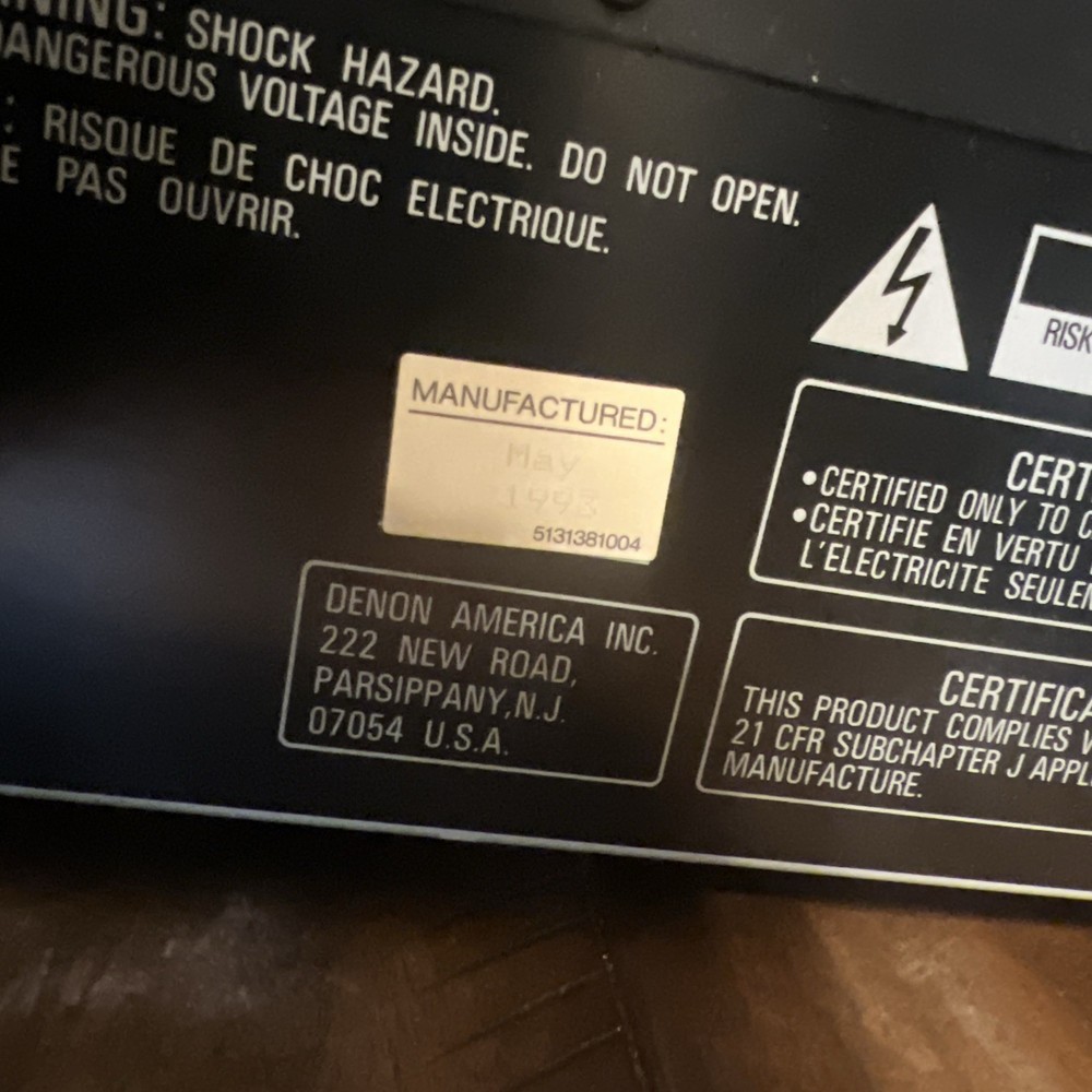 Denon DCM-340 5 Disc CD Compact Disc Changer Player