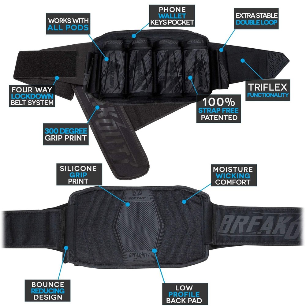 Virtue Breakout V2 Strapless Pack - Graphic Black 4+7