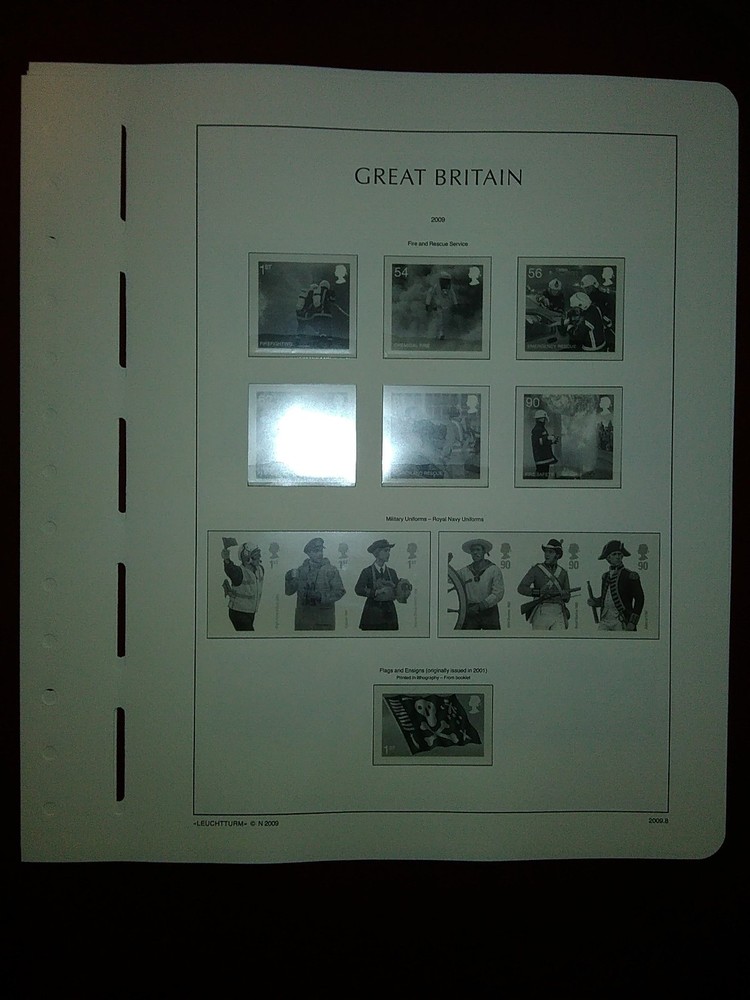 LIGHTHOUSE Commemorative Hingeless album pages Great Britain 2009 Used Ref 2009