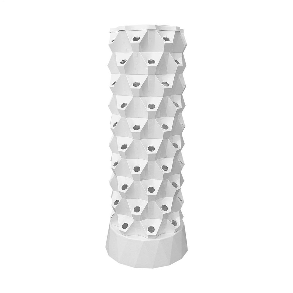 80 Pots Vertical Hydroponics Tower Systems Set Hydroponic Growing Kit 110V White