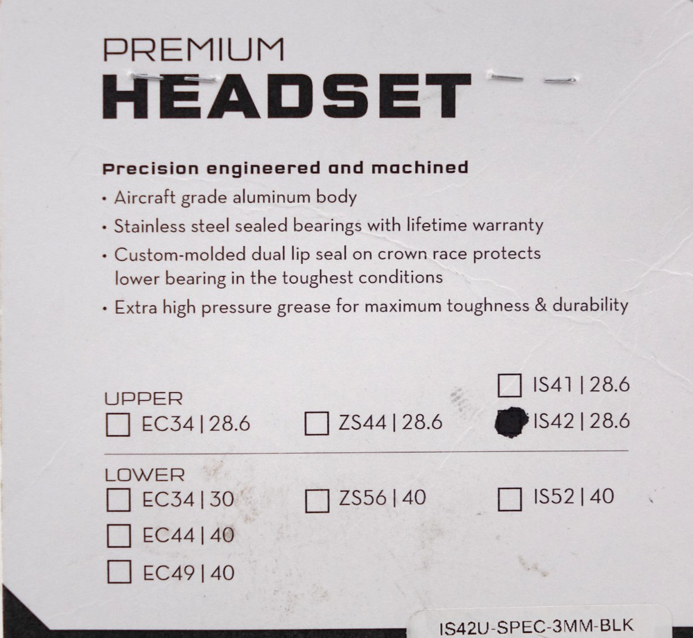 Wolf Tooth Premium is Upper Headset for Specialized 3mm Stack Black