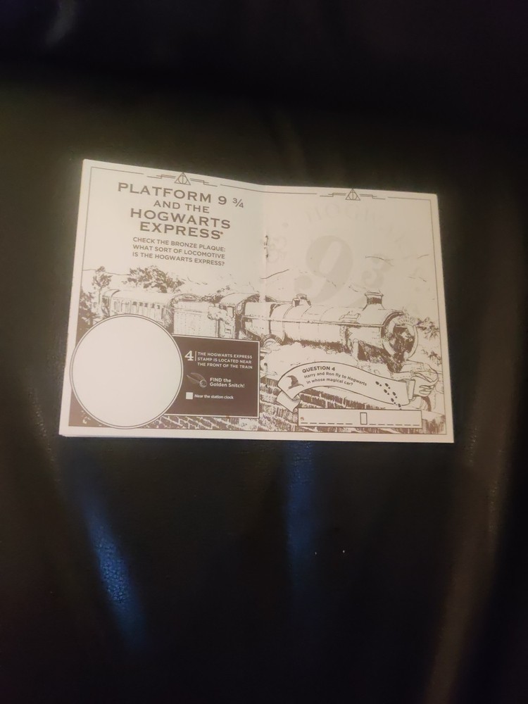 Harry Potter Studio Tour Activity Passport Discovering Hogwarts Edition