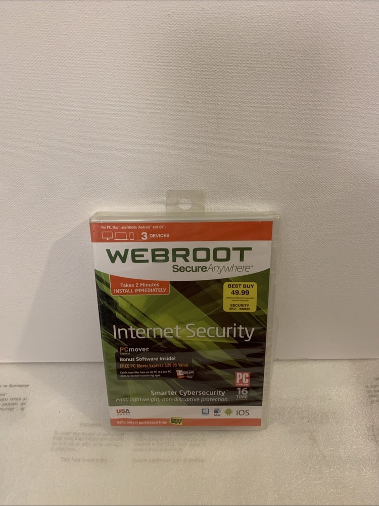 Webroot SecureAnywhere Internet Security - Full Version for Windows & Mac...