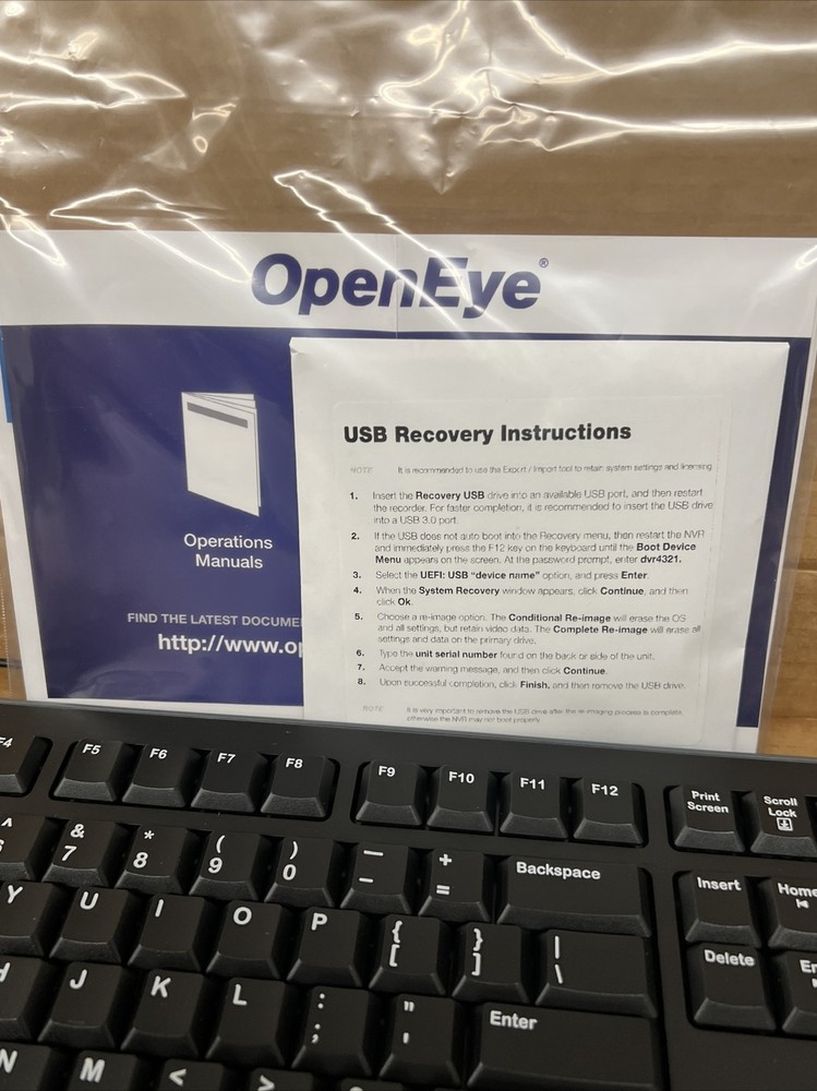 Open Eye Web-Enabled Hybrid NVR