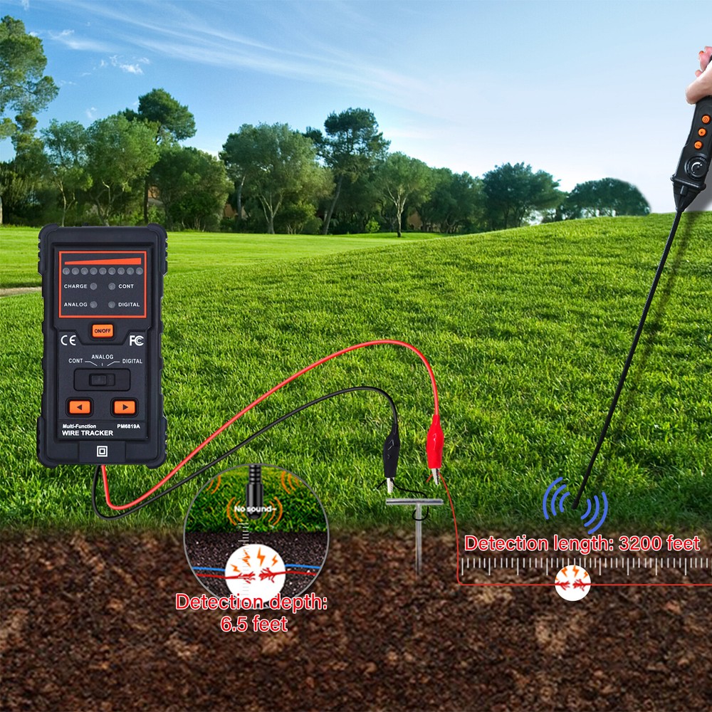 Multi-function LCD Wire Tracer Analog Detector Network Cable Test Cable Locator