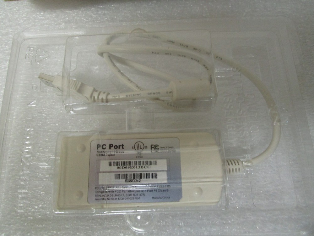 2WIRE PC Port Phoneline 10 Mbps USB Adapter HomePNA 2.0 - 2PH-U100B
