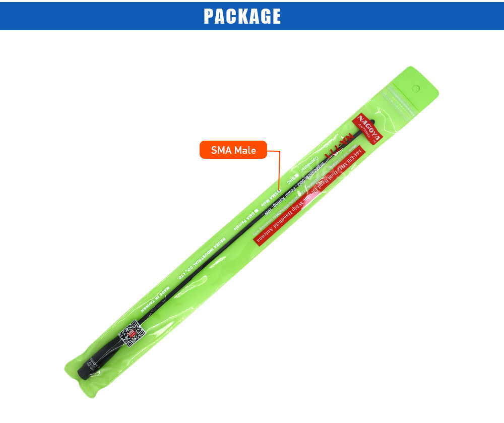 For Nagoya NA-771 SMA-Male VHF/UHF 2m/70cm Antenna Yaesu VX-6R/3R/7R TYT WOUXUN