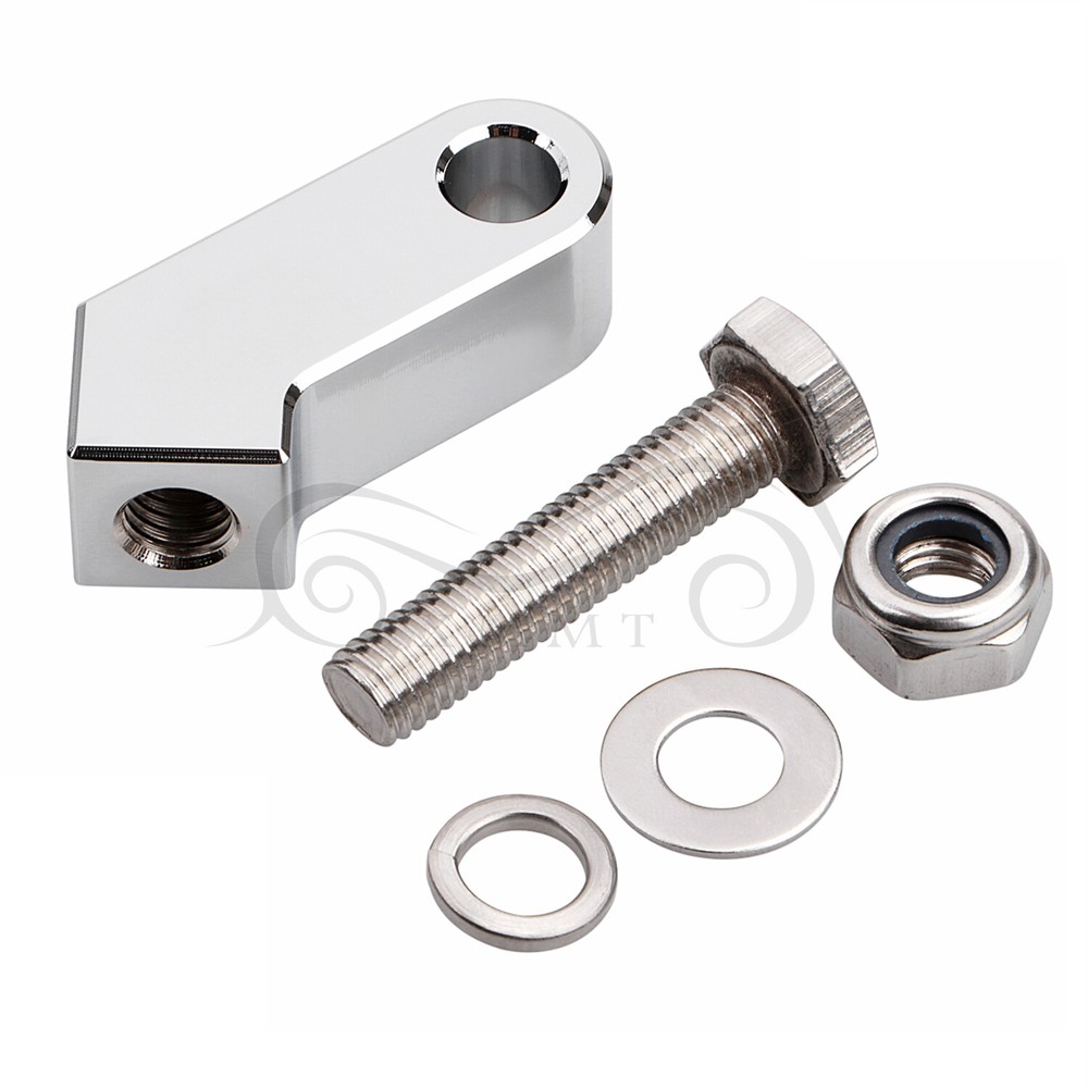 Chrome Headlight Mount Block Bracket For Harley Dyna Electra Tri Glide Sportster