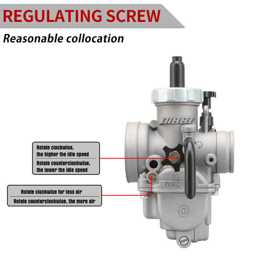 NIBBI PE26 Performance Carburetor for Suzuki DRZ125 DR-Z125 DRZ125M 2003-2024