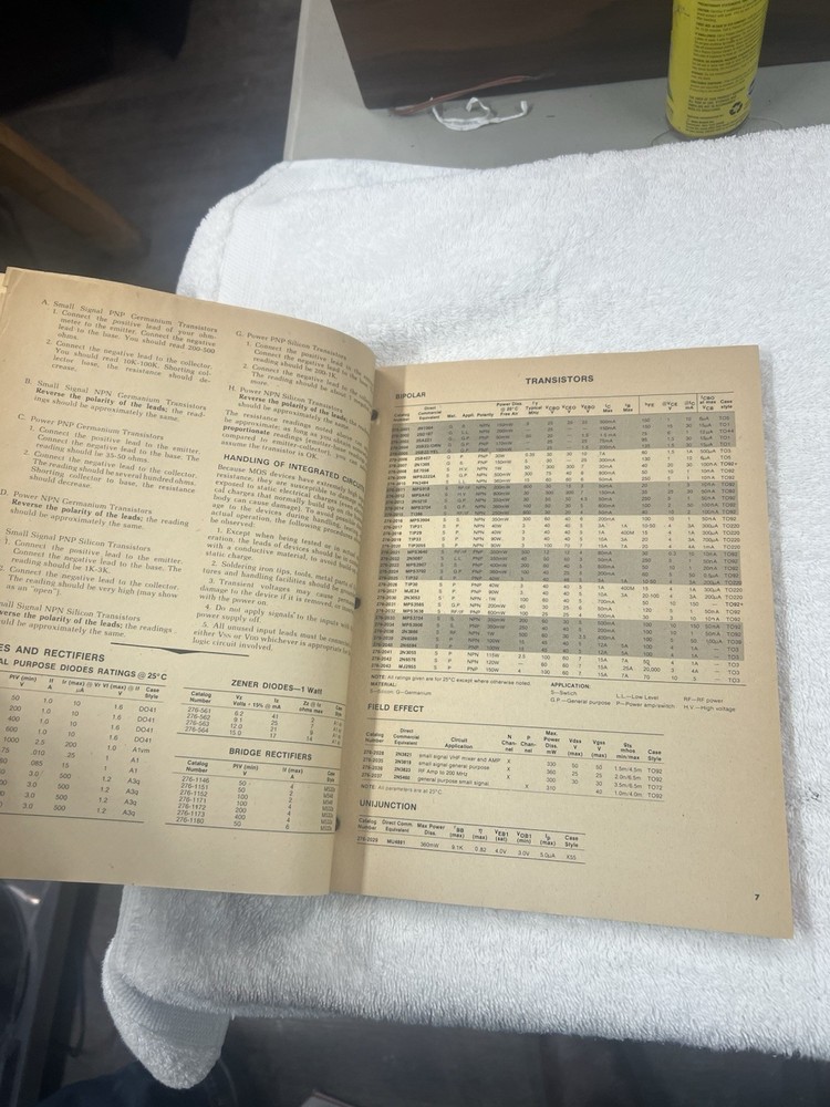 Archer Semiconductor Reference & Application Handbook 1978 Radio Shack 276-4002