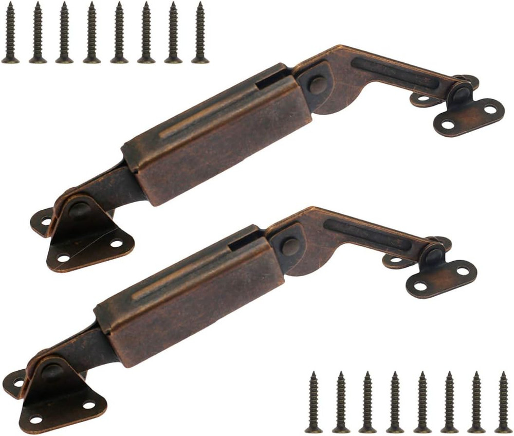 2 Pcs Spring Lid Support Universal down Hinge Support Box Cabinet Hardware