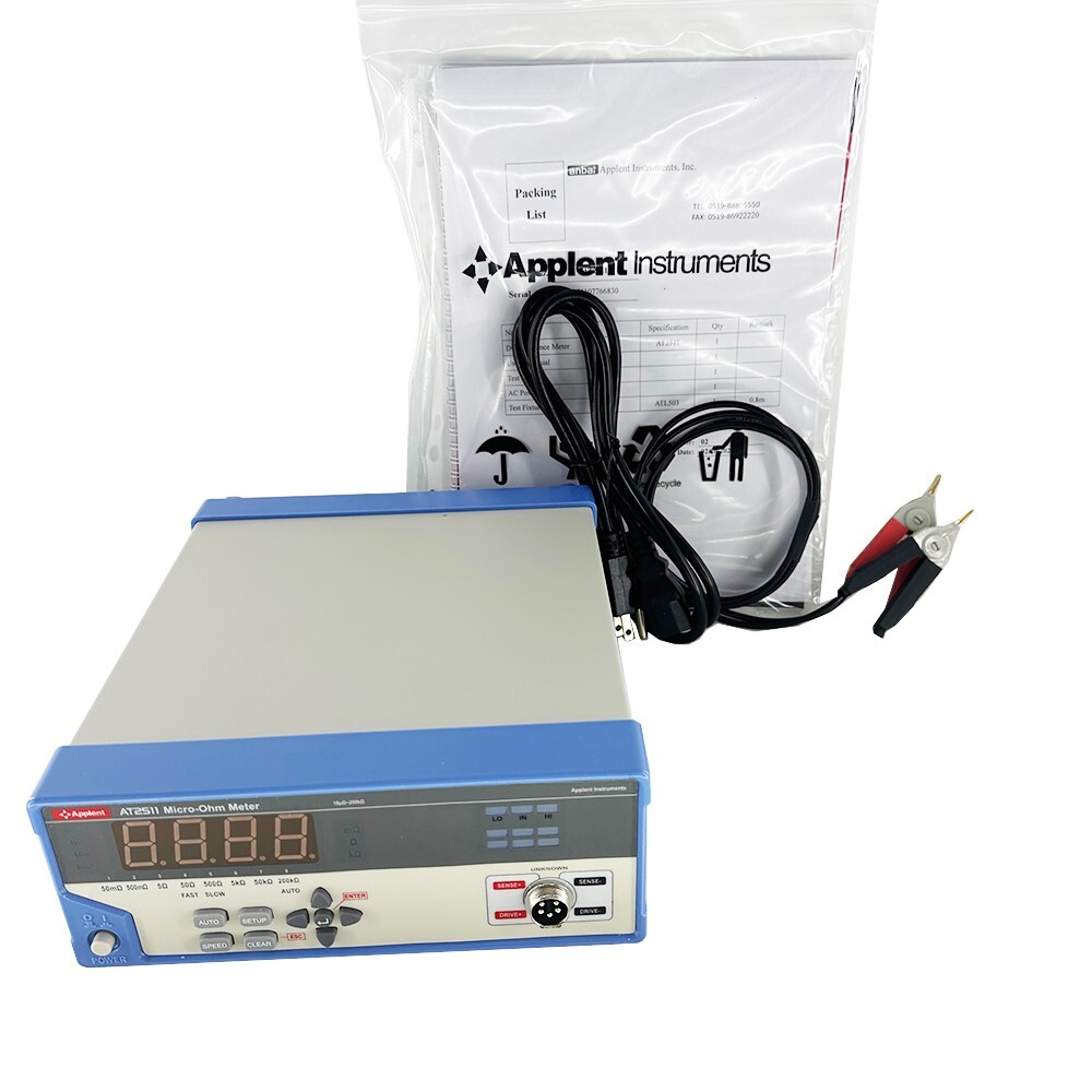Digital Low Ohm Meter Mega Meter Display Resistance Meter Range 10μΩ～200kΩ