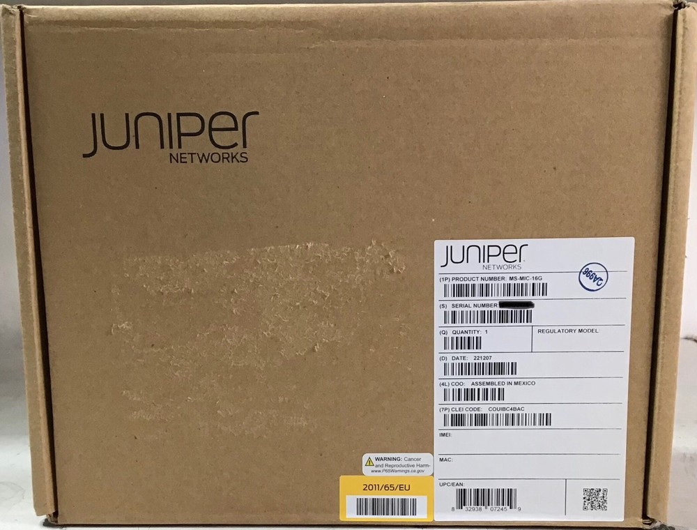 New Juniper MS-MIC-16G Modular Interfaces Card