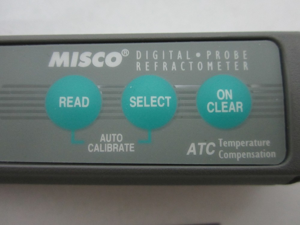OPTICAL MISCO REFRACTOMETER INSTRUMENT OPTICS + MANUAL ?? AS IS BIN#58-23