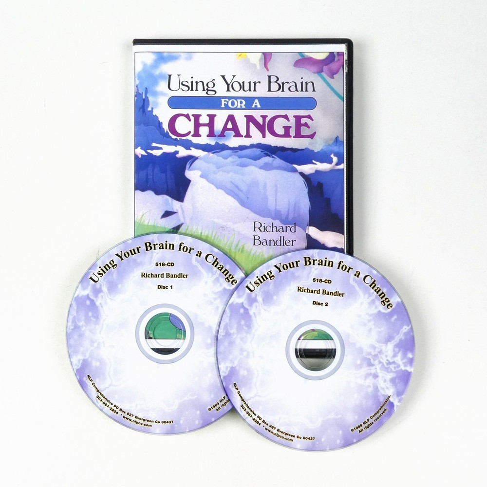 USING YOUR BRAIN FOR A CHANGE 2 CDs Richard Bandler  NLP Mind Control hypnosis