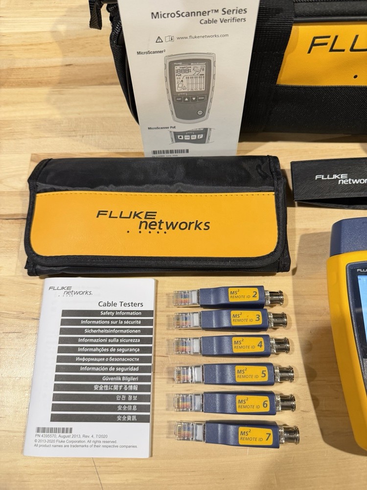FLUKE NETWORKS MS2-KIT MICROSCANNER 2 & INTELLITONE PRO200 CABLE TEST KIT