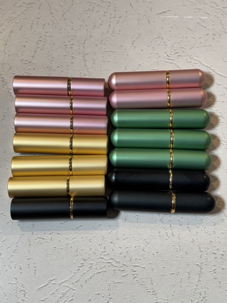 Multicolor Aromatherapy Inhaler Tubes + Essential Oil Roll On Bottles Bundle