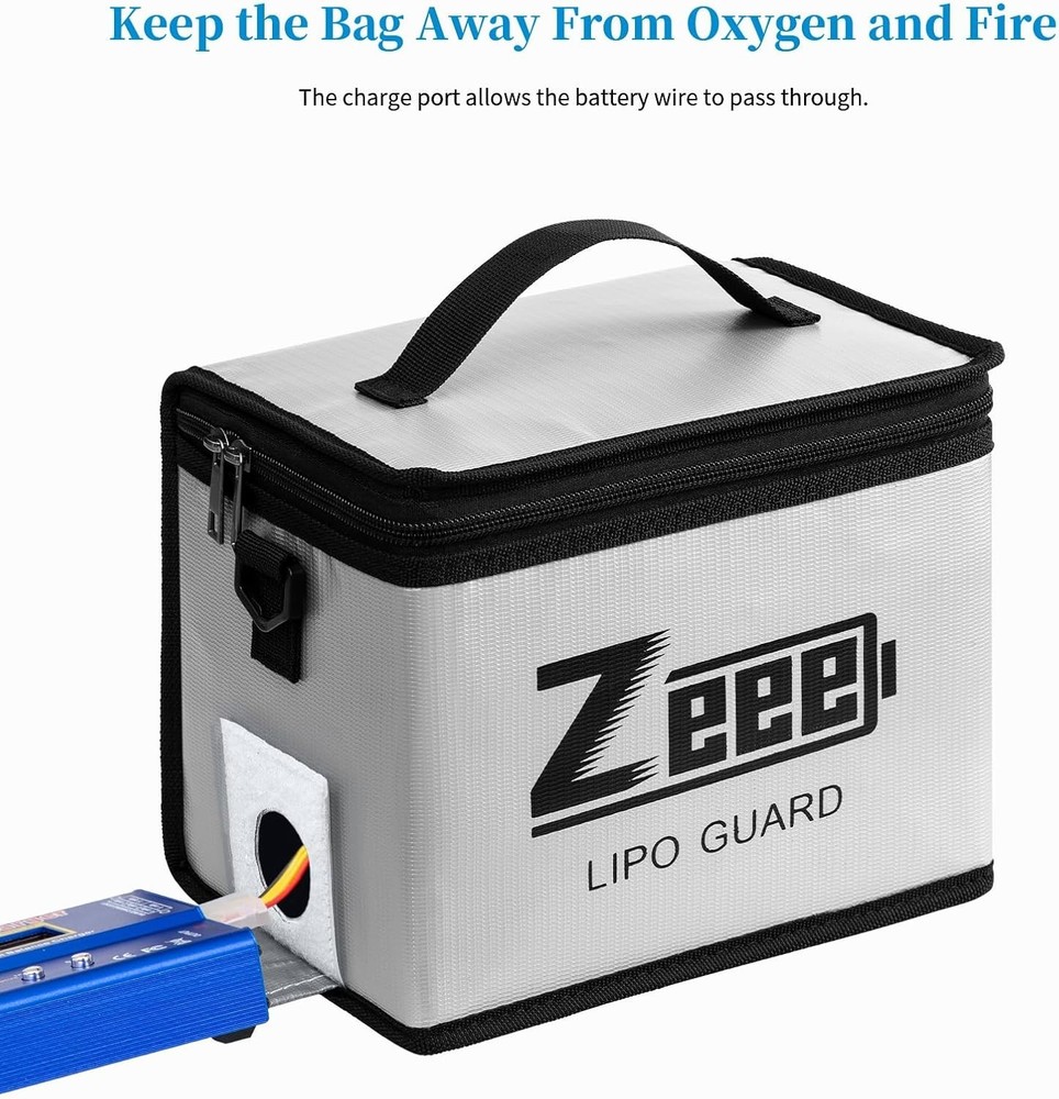 Durable Fireproof LiPo Battery Guard Bag for Safe Storage and Transporting Needs