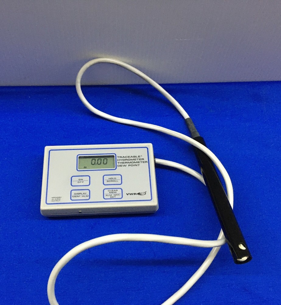 VRW 35519-020 TRACEABLE ® HYGROMETER THERMOMETER DEW POINT