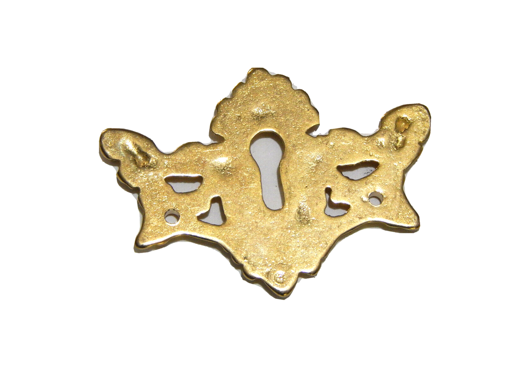 Antique Brass Escutcheon Keyhole Covers