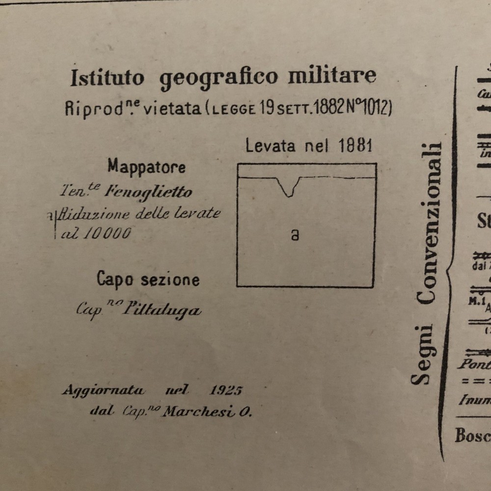CONDOVE Turin Military Map