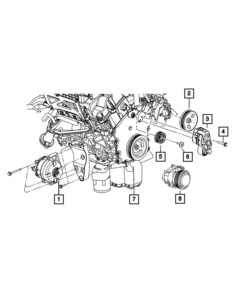 Genuine Mopar Hex Flange Head Bolt Mounting 6102381AA
