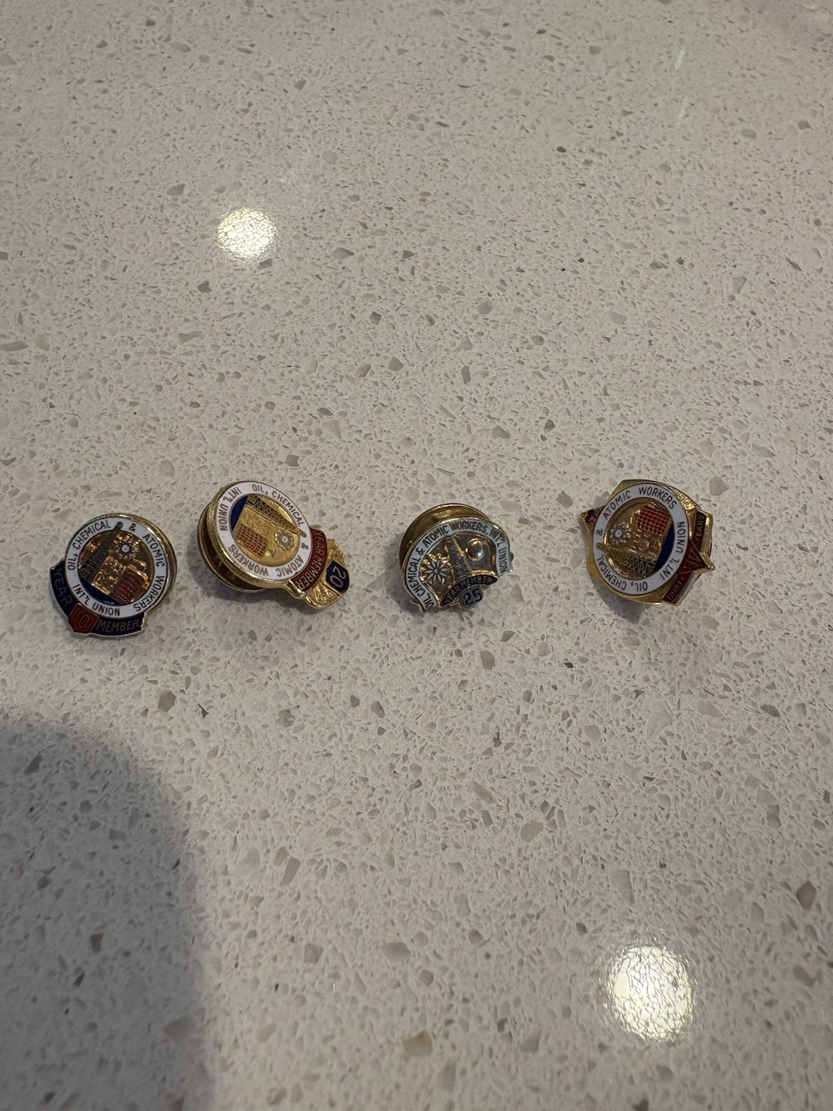 Vintage International Union Oil Chemical & Atomic Workers 10,20,25, & 30