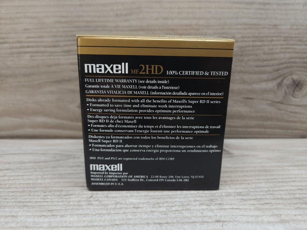 Maxwell MF2HD High Density Floppy Disk 3.5" Formatted 30 Pack IBM Compatibles