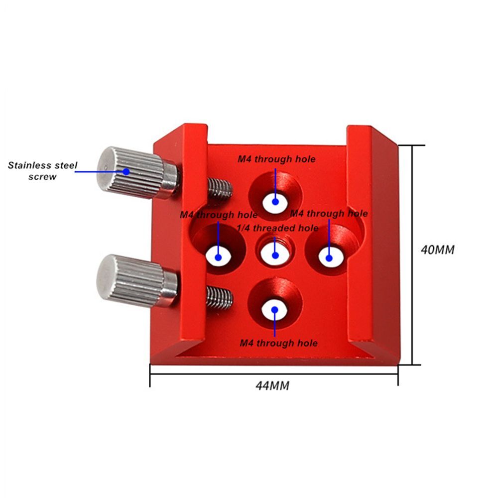 Finder Scope Base Dovetail Clamp Flat Bottom Guide Scope Mount with 1/4 Thread