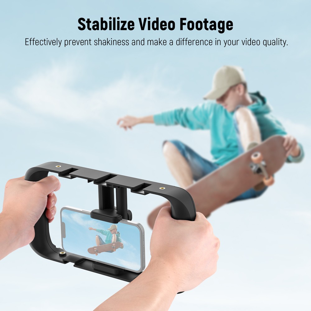 Neewer Smartphone Video Rig with Stabilizer Grip Tripod Mount for Videomaker