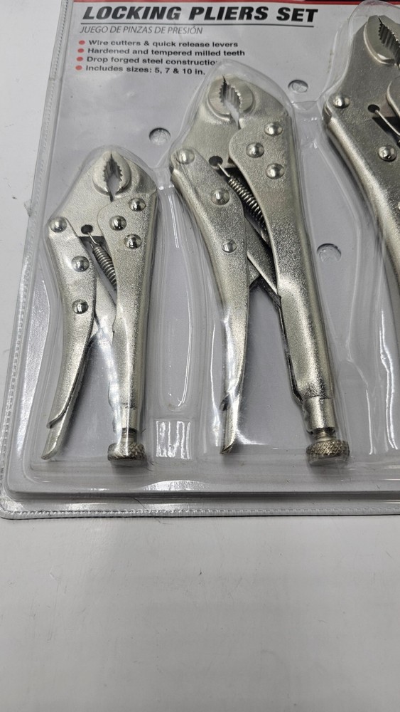 Performance Tool Locking Plier W1107DB Drop Forged Steel Construction