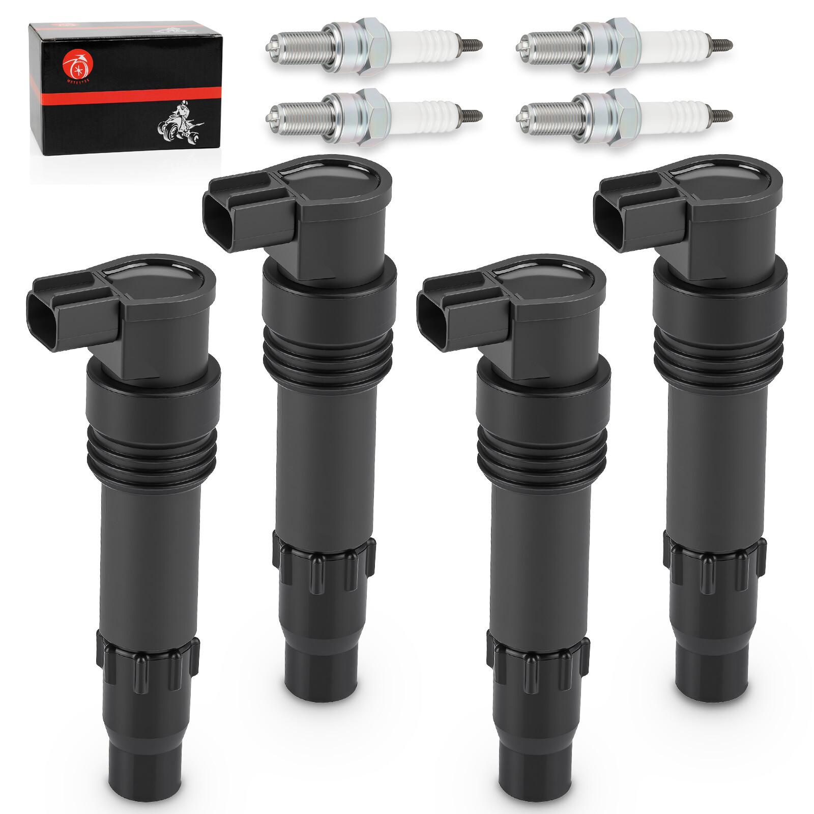 4 Ignition Coils Iridium Spark Plugs For Suzuki Hayabusa 1300 GSX1300R RZ BK BKA