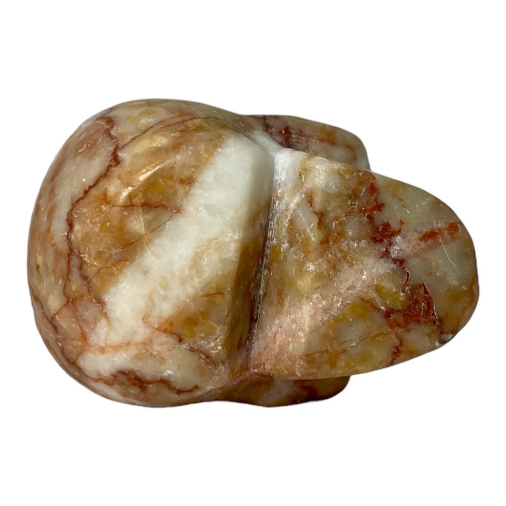 Red Network Vein Jasper Small Skull