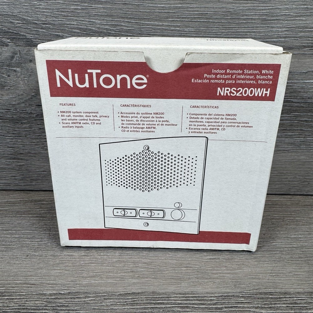 NuTone Indoor Remote Station NRS200WH White
