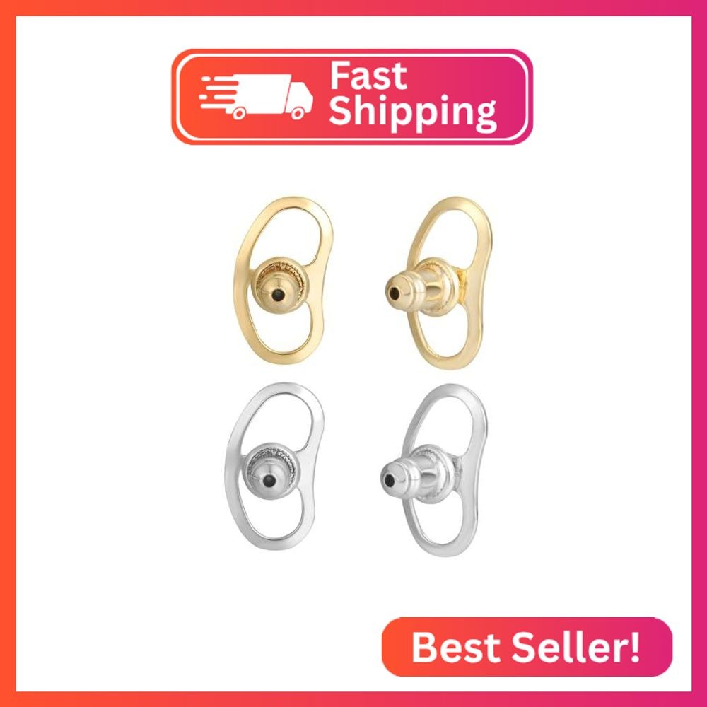 Earring Backs for Droopy Ears, JIACHARMED Locking Bullet Earring Backs Replaceme