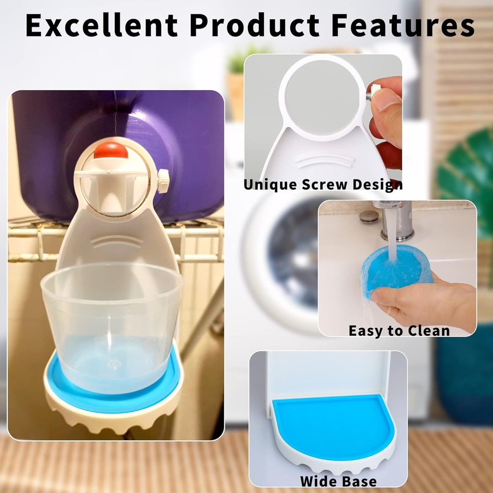 2 Pack Laundry Detergent Cup Holder Tray